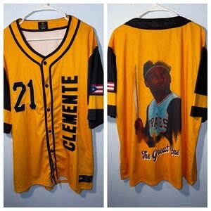 ROBERTO CLEMENTE‎ Jersey #21 Puerto Rico Pittsburgh Pirates Tainowears Tag Sz XL